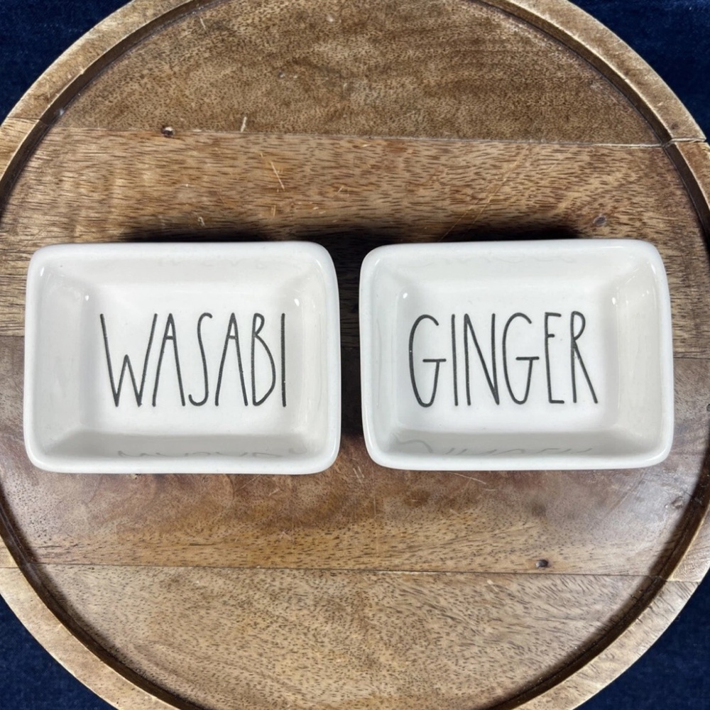 Rae Dunn Artisan Collection 213 Wasabi Ginger Dip Bowls